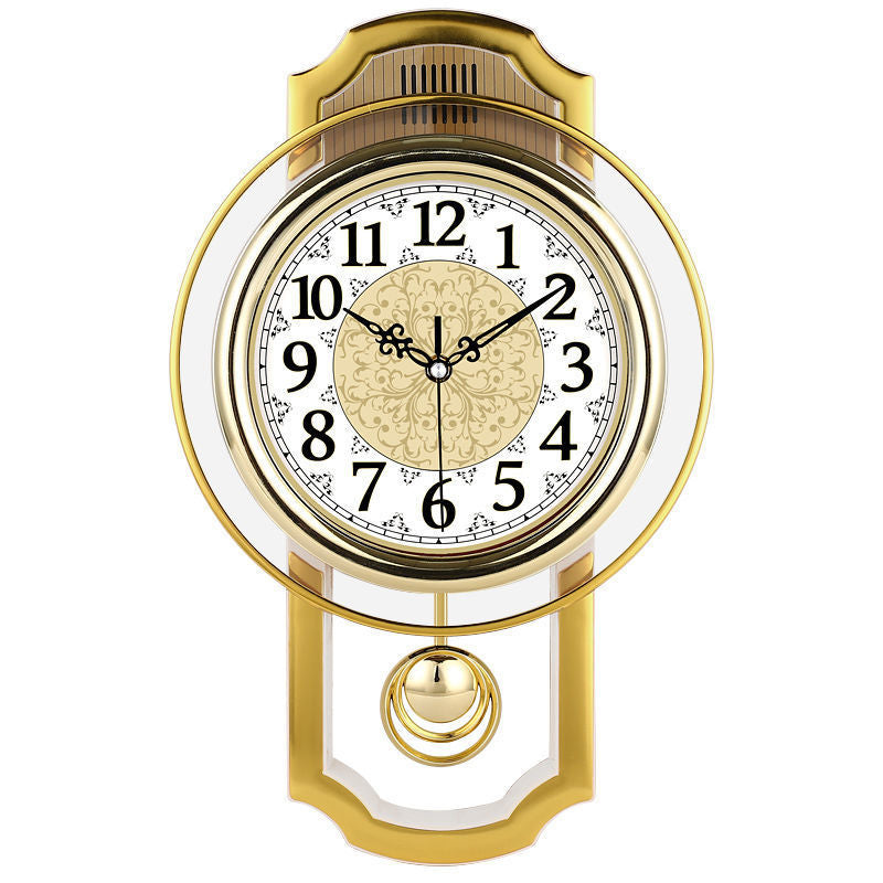 Retro Swing Wall Clock Living Room Simple Fashion Quartz Clock
